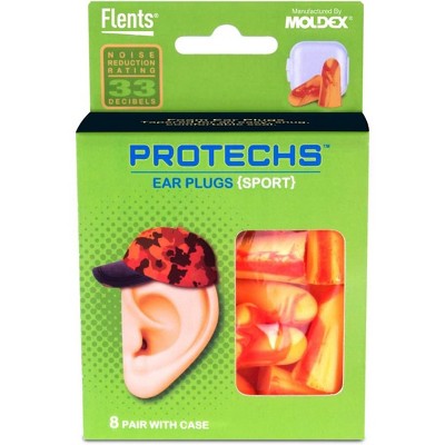 Flents Protechs Ear Plugs Sport, 8 Pairs