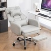 ALEXOUN Swivel Ergonomic Office Chair with Lumbar Support and Footrest & Headrest,Reclining Faux Leather High Back Home Computer Desk Chair - 2 of 4