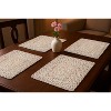 HomeRoots 19" Set of Four Ivory And Natural Jute Placemats - 2 of 4