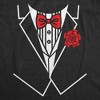 Classic Tuxedo Baby Bodysuit Funny Sarcastic Suit Graphic Novelty Jumper For Infants - Crazy Dog Baby Bodysuit - 2 of 4