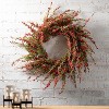 Artificial Cedar And Berry Wreath Multicolor 27"H - 3 of 4