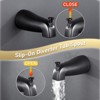 WOWOW Single Handle 5-Spray Shower Faucet 1.8 GPM with Tub Spout in Brushed Nickel - 3 of 4