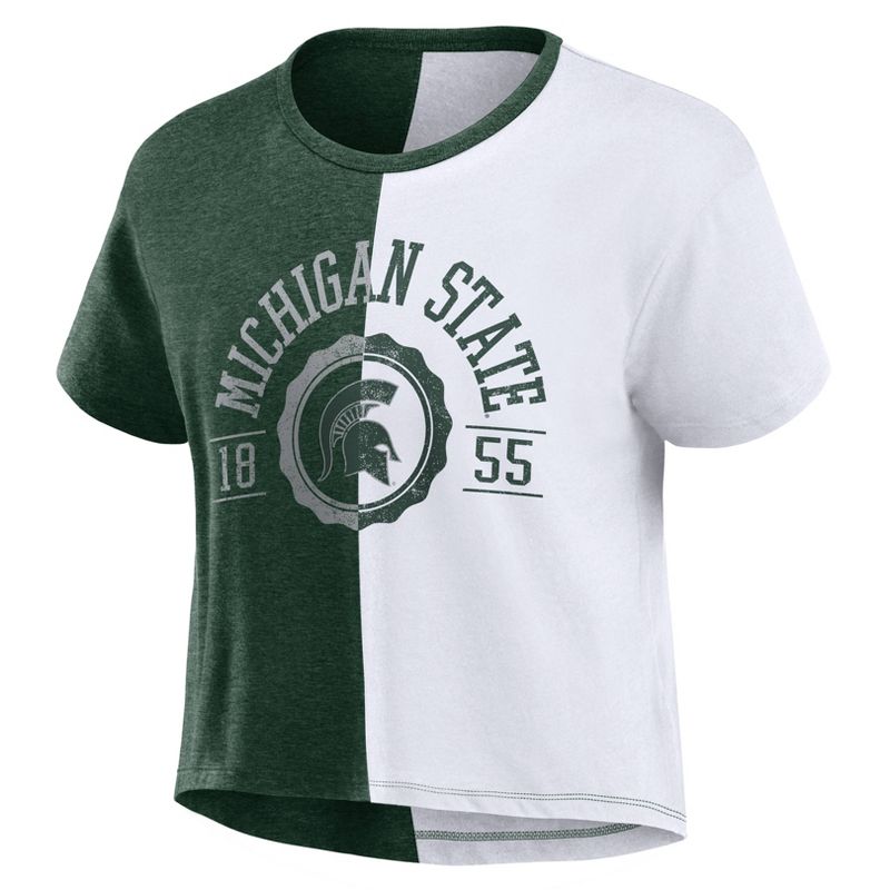 NCAA Michigan State Spartans Women&#39;s Split T-Shirt, 2 of 4