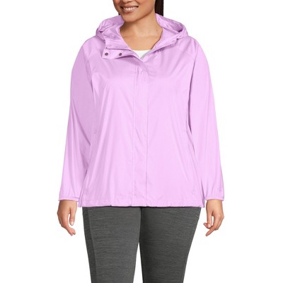 Lands' End Women's Packable Water Resistant UPF 50 Windbreaker Jacket