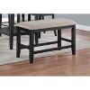 TiramisuBest Gold Bedroom Bench - Champagne Solid Wood & MDF Entryway, 54x18x19 Inches - 2 of 4