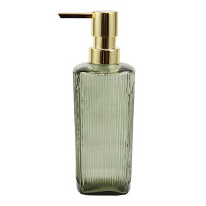 Unique Bargains Classic Vertical Lines Soap Pump Dispenser for Bathroom 350ml 1 Pc - 1 of 4