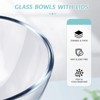 Itopfox Glass Mixing Bowls with Lids Set - Clear Nesting Bowls for Baking, Cooking, Serving, Food Prep, Dishwasher Safe Kitchen Storage - 4 of 4