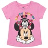 Disney Minnie Mouse Princess The Little Mermaid Moana Lilo & Stitch Frozen Birthday Girls T-Shirt Toddler - 3 of 4