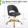 Karl Home | 23 inch Task Chair Office Desk Chair Make Up Chair With Wheels - 2 of 4