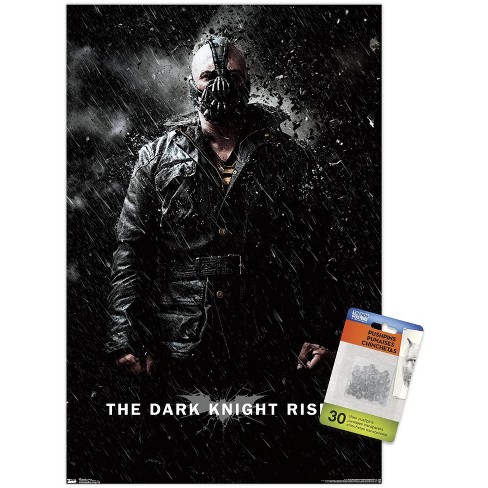 Trends International Dc Comics Movie The Dark Knight Rises - Bane Rain  Unframed Wall Poster Print Clear Push Pins Bundle 14.725" X 22.375" : Target