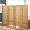 NicBex 5.6' Tall 8-panel Room Divider for Home, Folding Privacy Screen for Room Separation, Freestanding Wall Partition for Home & Office, Nature Wood - 2 of 4