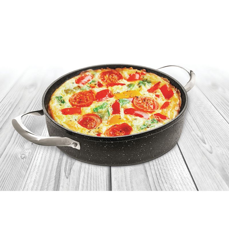 Starfrit 8-In. x 1.5-In. Round Nonstick Aluminum Oven Dish with Stainless Steel Handles, 2 of 5