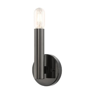 Livex Lighting Copenhagen 1 - Light Wall Light in  Black Chrome - 1 of 4