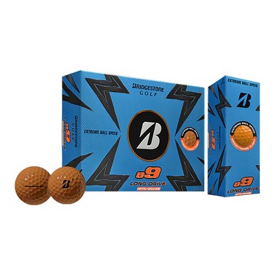 Bridgestone e9 Long Drive Optic 2023 Golf Balls - 1 Dozen Orange