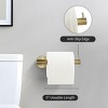 Itopfox 2 Piece Gold Bathroom Hardware Set Wall Mount Stainless Steel Toilet Paper Holder and 180 Degree Rotating Towel Ring - 3 of 4