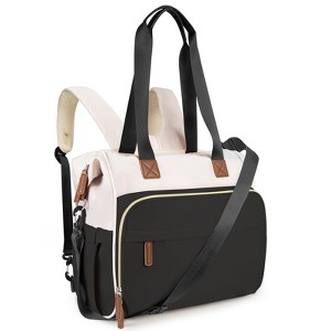 Itopfox Convertible Diaper Backpack Tote for Moms, Multi-Functional Travel Bag with 14 Pockets, Waterproof & Durable - 1 of 4