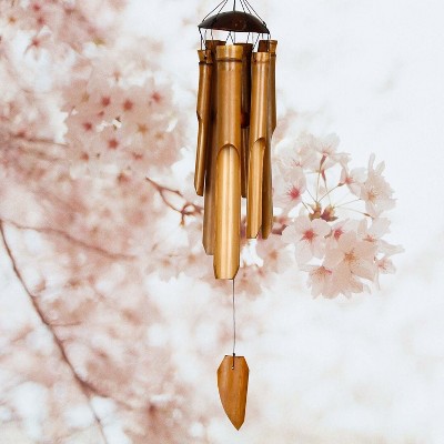 Woodstock Windchimes Half Coconut Bamboo Chime  Wind Chimes For Outside  Wind Chimes For Garden  Patio  and Outdoor DÃƒÂ©cor  25"L