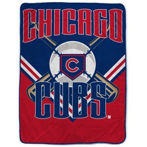 MLB Chicago Cubs On Deck Ultra Cozy Blanket - 1 of 3
