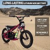 24V Kids Electric Dirt Balance Bike, 250W Motor, 3-Speed 15.5MPH, 16" Tires, Detachable Battery, for Ages 6–12 - 2 of 4