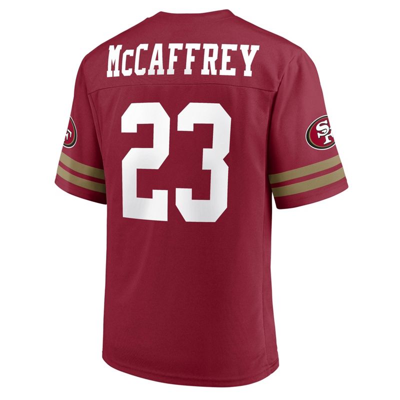 NFL San Francisco 49ers McCaffrey #23 Men&#39;s V-Neck Jersey, 3 of 4