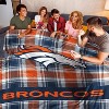 NFL Denver Broncos Plaid Oversized Ultra Cozy Throw Blanket - 3 of 3