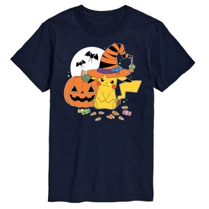 Men's - Pokémon - Witch Pikachu With Candy Short Sleeve Graphic T-Shirt - 1 of 4