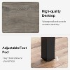 Okak Farmhouse Wood Large Collaborative Desk Rectangle Dining Table,Long Modern Kitchen Dinner Table for Dining Room,Breakfast Nook - 4 of 4