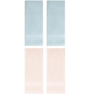 REGALWOVEN Solid Striped Cotton Soft Absorbent Hand Towels for Bath Hotel Spa 13" x 29" - 1 of 4