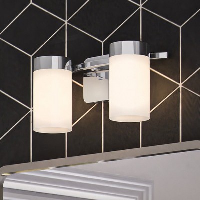 Urban Ambiance Luxury New Traditional Bath Light,  7''H x 15''W,  Polished Chrome Finish, ULB2151