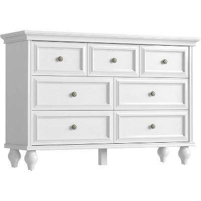 Acekool 5-Drawer Grey Dresser, Modern Farmhouse Tall Chest with Wide Handles, Storage Organizer for Bedroom, Living Room