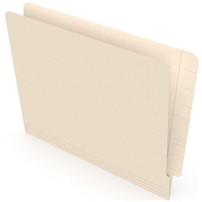 HITOUCH BUSINESS SERVICES Reinforced Pressboard End Tab Classification Folder Ltr Manila 100/BX