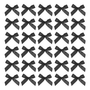 Unique Bargains Gift Packaging Accessories Mini Ribbon Bows for Fabric Craft DIY 50 Pcs - 1 of 4