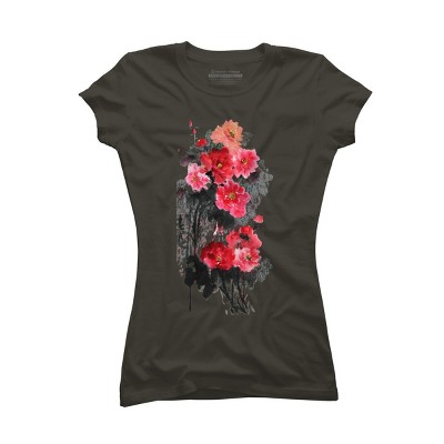 Junior's Design By Humans Blossoming By WhitePearl T-Shirt
