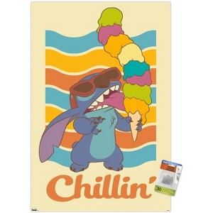 Trends International Disney Lilo and Stitch - Chillin Unframed Wall Poster Prints - 1 of 4