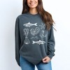 Simply Sage Market Women's Fisherman Collage Long Sleeve Garment Dyed Tee - 2 of 4