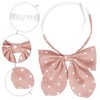 Elerevyo Women's Pre-tied Adjustable Straps Polka Dots Uniform Casual Bow Ties - 3 of 4