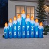Gemmy Airblown Inflatable Hanukkah Candles Scene, 6.5 ft Tall, Multicolored - 2 of 3