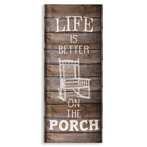 Stupell Industries Porch Life Country Rustic, 13" x 30" - 1 of 4
