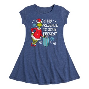 Girls' - Dr. Seuss -  Fit & Flair Cap Sleeve Dress - 1 of 3