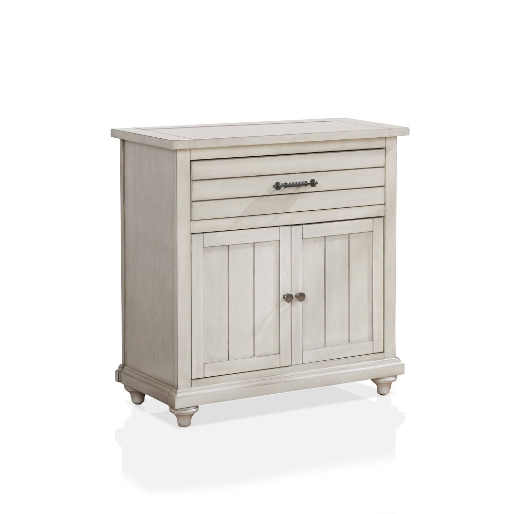 Photos - Wardrobe Longo Hallway Cabinet Antique White - HOMES: Inside + Out