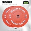 Bumper Plates - 2-Inch Rubber Weight Plates for Home Gym, Strength Training, Deadlift & Squat - 2 of 4