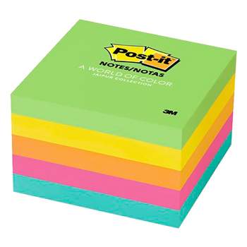 Post-it Original Notes, 3 x 3 Inches, Floral Fantasy Colors, 5 Pads with 100 Sheets Each
