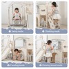 Dexmalle 12 in 1 Indoor/Outdoor Playset for Toddlers 1-3- Swing & Slide Combo - 3 of 4