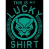 Juniors Womens Marvel St. Patrick's Day Black Panther Lucky Shirt T-Shirt - 2 of 4