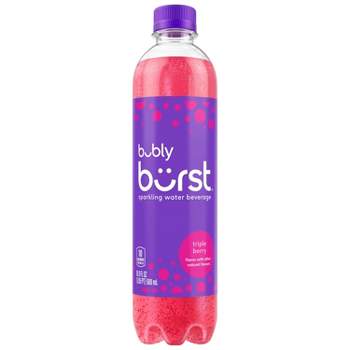 bubly Burst Triple Berry Sparkling Water - 16.9 fl oz Bottle