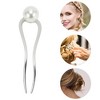 Unique Bargains Women's U-shaped Faux Pearl Decorative Hairpin 1 Pc - 3 of 4
