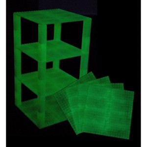 Strictly Briks Classic Stackable Baseplates, Building Bricks For Towers, Shelves, and More, 100% Compatible with All Major Brands, Glow in The Dark - 1 of 4
