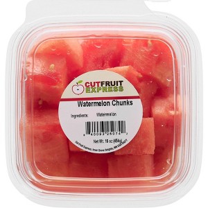 Cut Fruit Express Watermelon Chunks - 16oz - 1 of 4