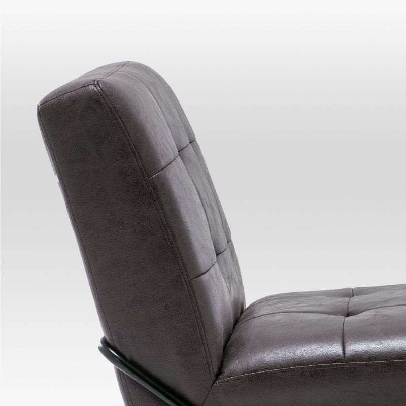 eLuxury Upholstered Tufted Accent Chair, 3 of 13