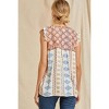 Women's Aztec Flutter Sleeve Tank - Savanna Jane - 3 of 3